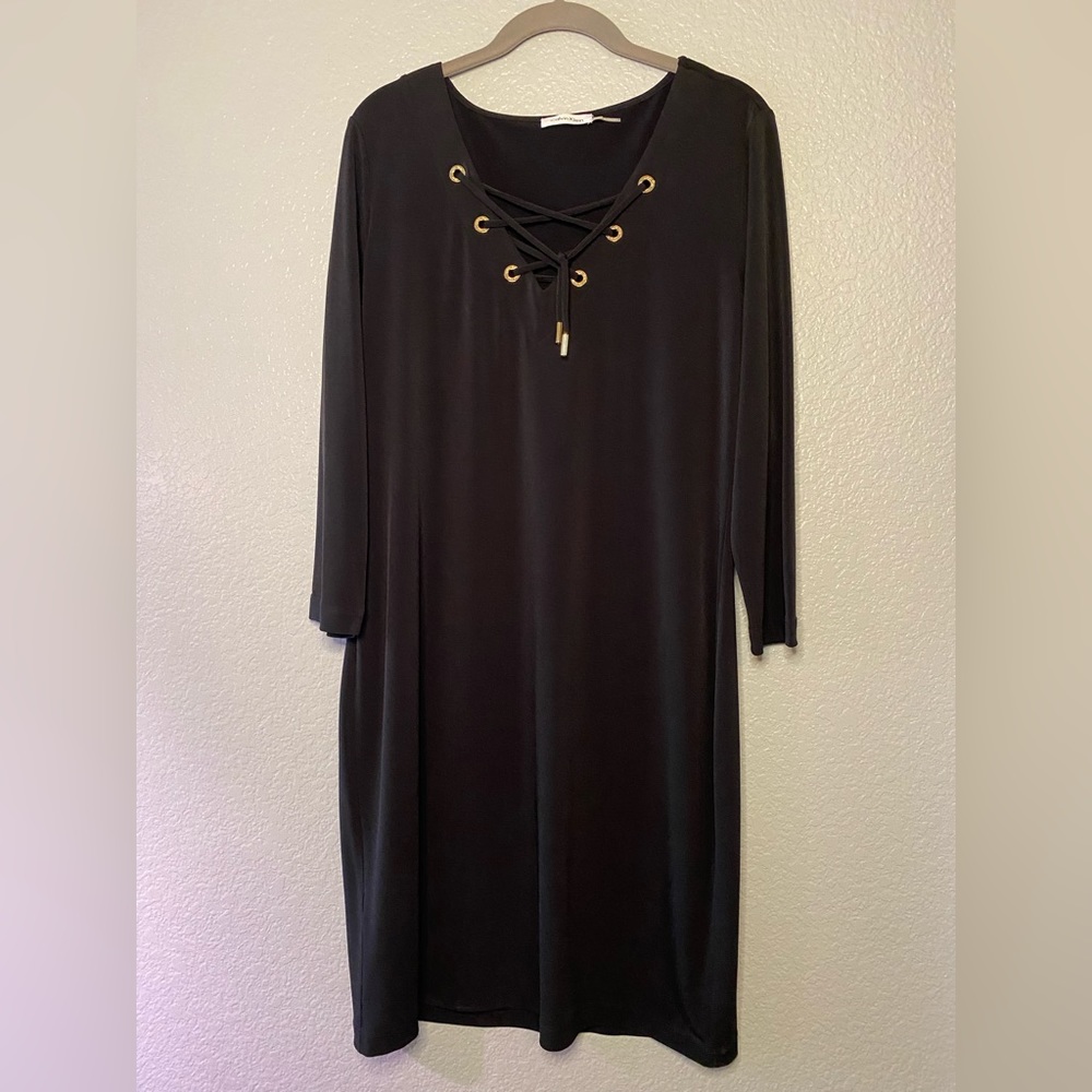 Calvin Klein Black & Gold Dress